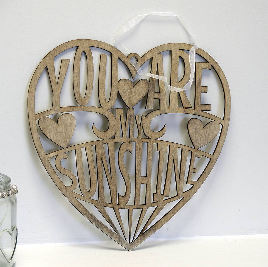 you are my sunshine wooden sign by the alphabet gift shop