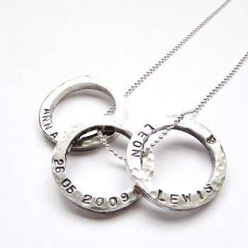 Personalised Mini Circles Names Necklace, 4 of 4