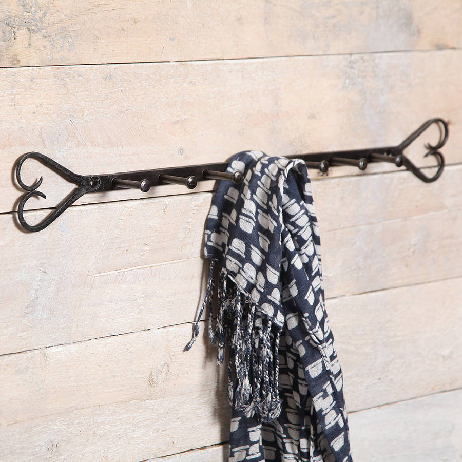 Heart Coat Hook Long By Red Berry Apple