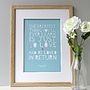 'To Love And Be Loved In Return' Personalised Print, thumbnail 2 of 10