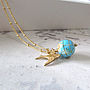 Small World Gemstone Globe Necklace, thumbnail 7 of 10