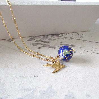 Small World Gemstone Globe Necklace, 10 of 10