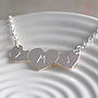 Personalised Silver Love Hearts Necklace, thumbnail 1 of 5