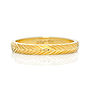 Fairtrade 18ct Gold Wheat Engraved Ring 3mm, thumbnail 1 of 4