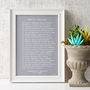 Personalised Marriage Print What Is A Marriage Poem, thumbnail 2 of 10
