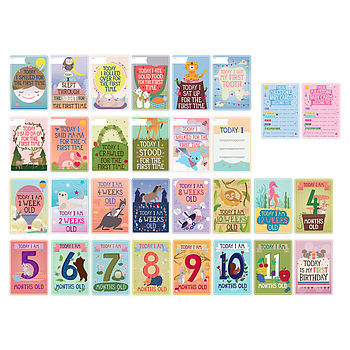 Milestone Baby Card Record Set Of 30, 5 of 9