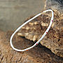 Sapphire Birthstone Sterling Silver Stacking Bangle, thumbnail 3 of 5