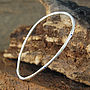 Sapphire Birthstone Sterling Silver Stacking Bangle, thumbnail 2 of 5