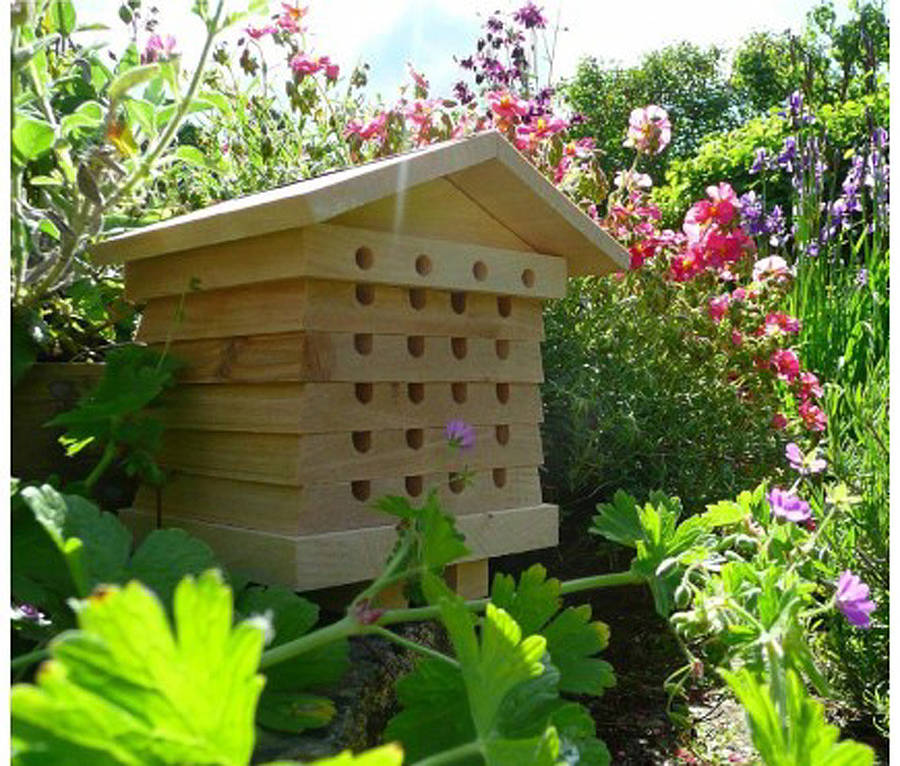 solitary bee house by garden selections