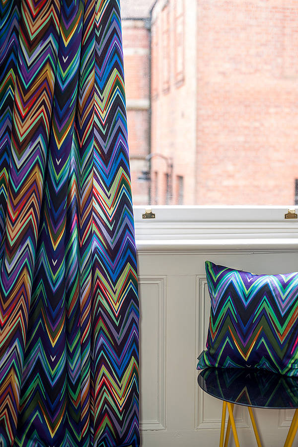 zig zag fabric by the metre by colour and form | notonthehighstreet.com