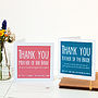 Personalised Wedding Parents Thank You Card, thumbnail 1 of 5