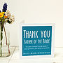 Personalised Wedding Parents Thank You Card, thumbnail 4 of 5