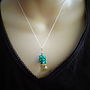 Citrine And Emerald Green Onyx Necklace, thumbnail 2 of 2