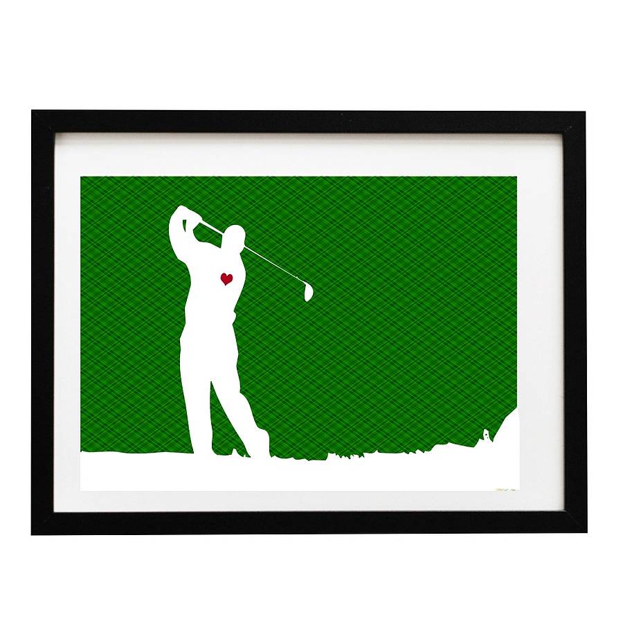 playing golf fine art print by indira albert