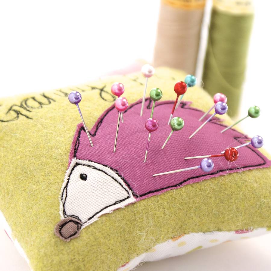 Personalised Hedgehog Pin Cushion By rosiebull designs