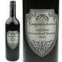 Personalised Congratulations Pewter Red Wine, thumbnail 1 of 3
