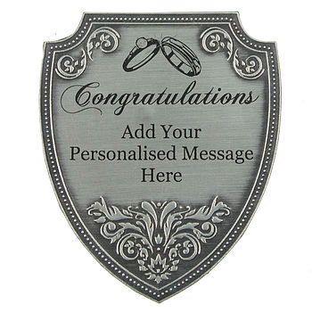 Personalised Congratulations Pewter Red Wine, 2 of 3