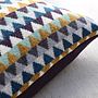 Chevron Knitted Lambswool Cushion, thumbnail 3 of 6