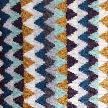 Chevron Knitted Lambswool Cushion, 4 of 6