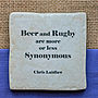 Set Of Four Ceramic Famous Rugby Quotes Coasters, thumbnail 3 of 7