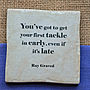 Set Of Four Ceramic Famous Rugby Quotes Coasters, thumbnail 4 of 7