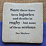 Set Of Four Ceramic Famous Rugby Quotes Coasters, thumbnail 6 of 7