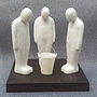 Porcelain Men With Bucket Sculpture, thumbnail 1 of 3