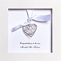 Personalised Wedding Wire Heart Box Frame, thumbnail 2 of 3