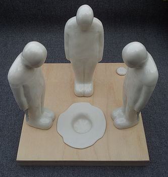Three Men And A Plughole Sculpture, 6 of 6