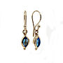 Blue Topaz And Silver Drop Earrings, thumbnail 4 of 6