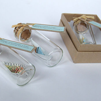 Tiny Personalised Paper Ship In A Bottle, 10 of 10