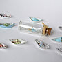 Tiny Personalised Paper Ship In A Bottle, thumbnail 3 of 10
