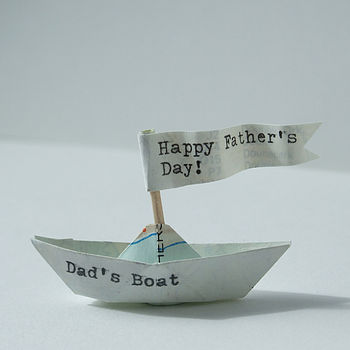 Personalised Handmade Paper Boat In A Bottle, 9 of 11