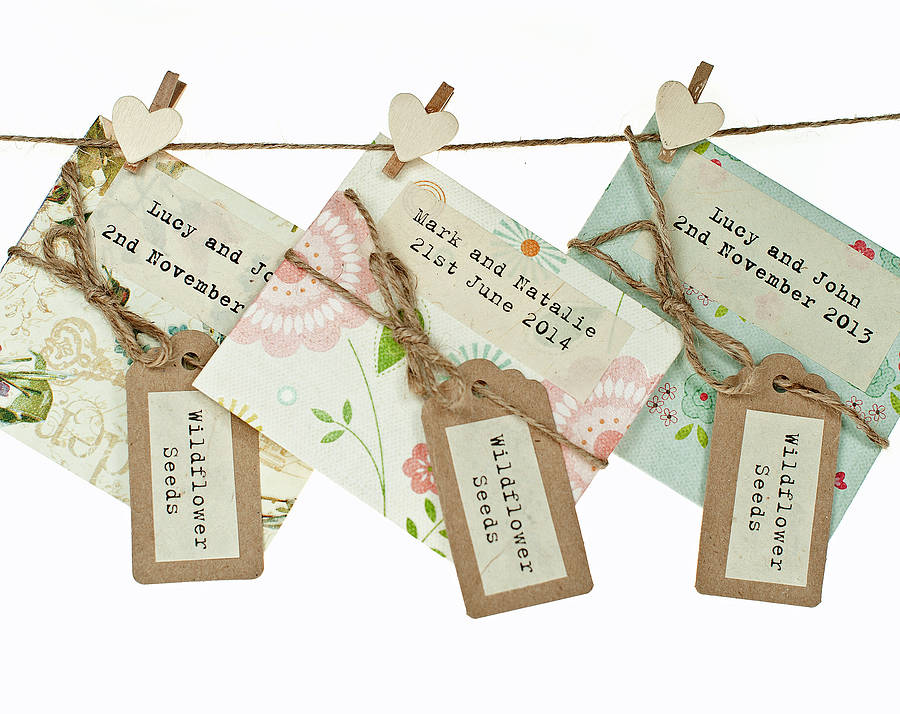 Full Colour Seed Packet Wedding Favour By Wildflower Favours Full Colour Seed Packet Wedding Favour