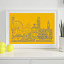 Manchester Skyline Typography Print, thumbnail 7 of 8