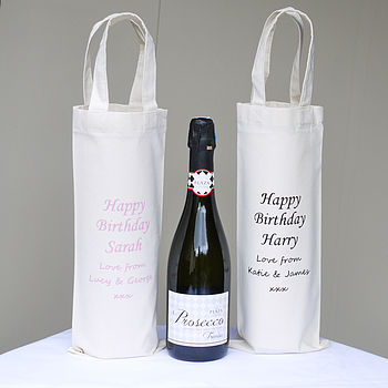 Personalised 'Her' Birthday Bottle Bag, 3 of 4
