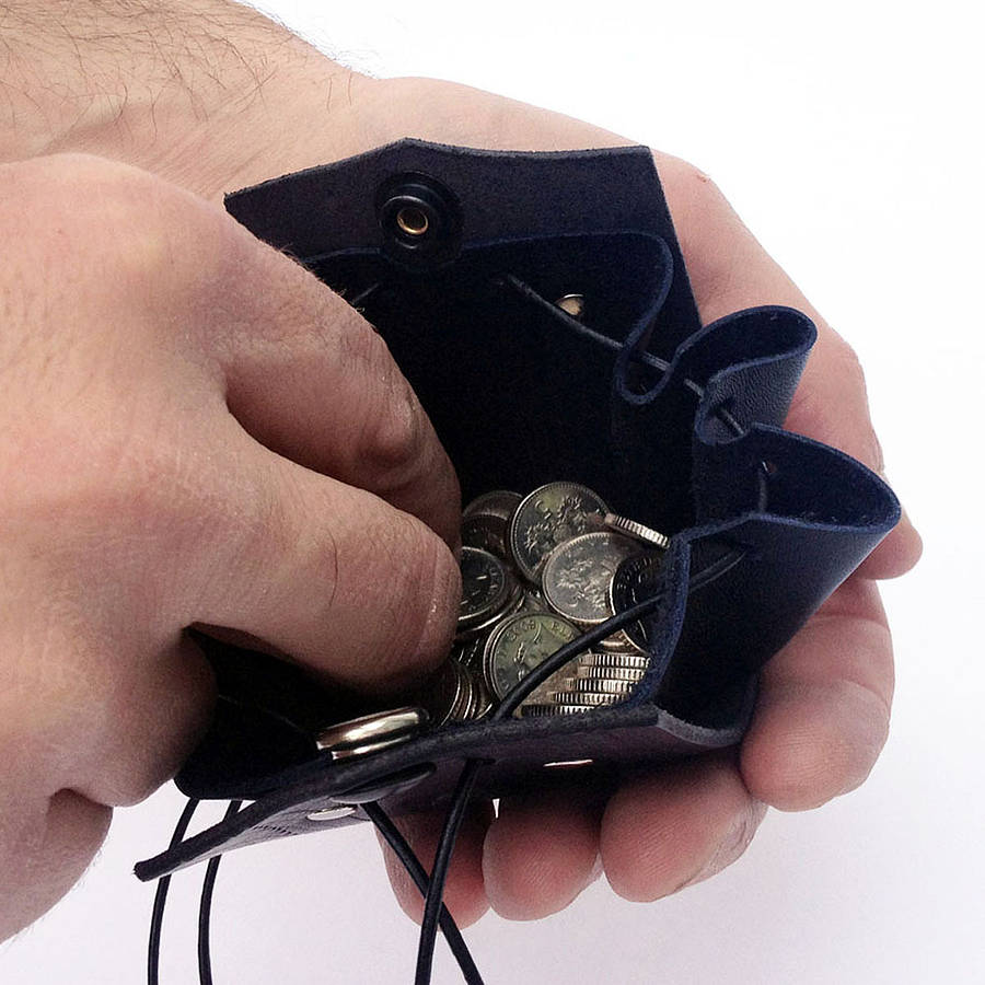 leather coin pouch wallet by johny & co.