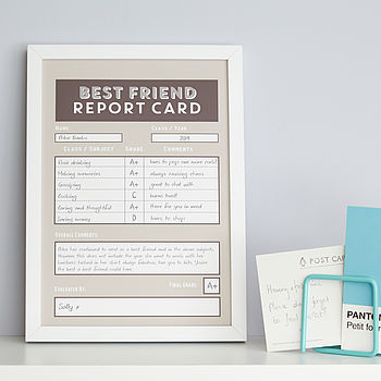 Personalised Best Friend Report Card, 4 of 9