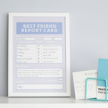 Personalised Best Friend Report Card, 7 of 9