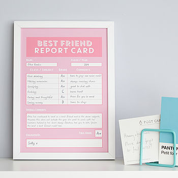 Personalised Best Friend Report Card, 3 of 9