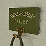 Personalised 'Walkies' Dog Lead Hanger, thumbnail 5 of 8