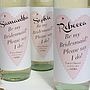 Personalised Bridemaid Wine Labels, thumbnail 2 of 7