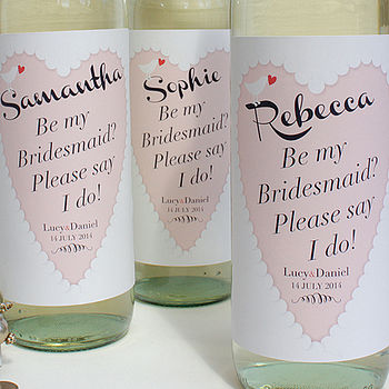 Personalised Bridemaid Wine Labels, 2 of 7