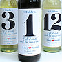 Personalised Wedding Table Number Wine Labels, thumbnail 2 of 5