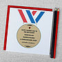 Personalised Best Daddy Medal Card, thumbnail 1 of 5