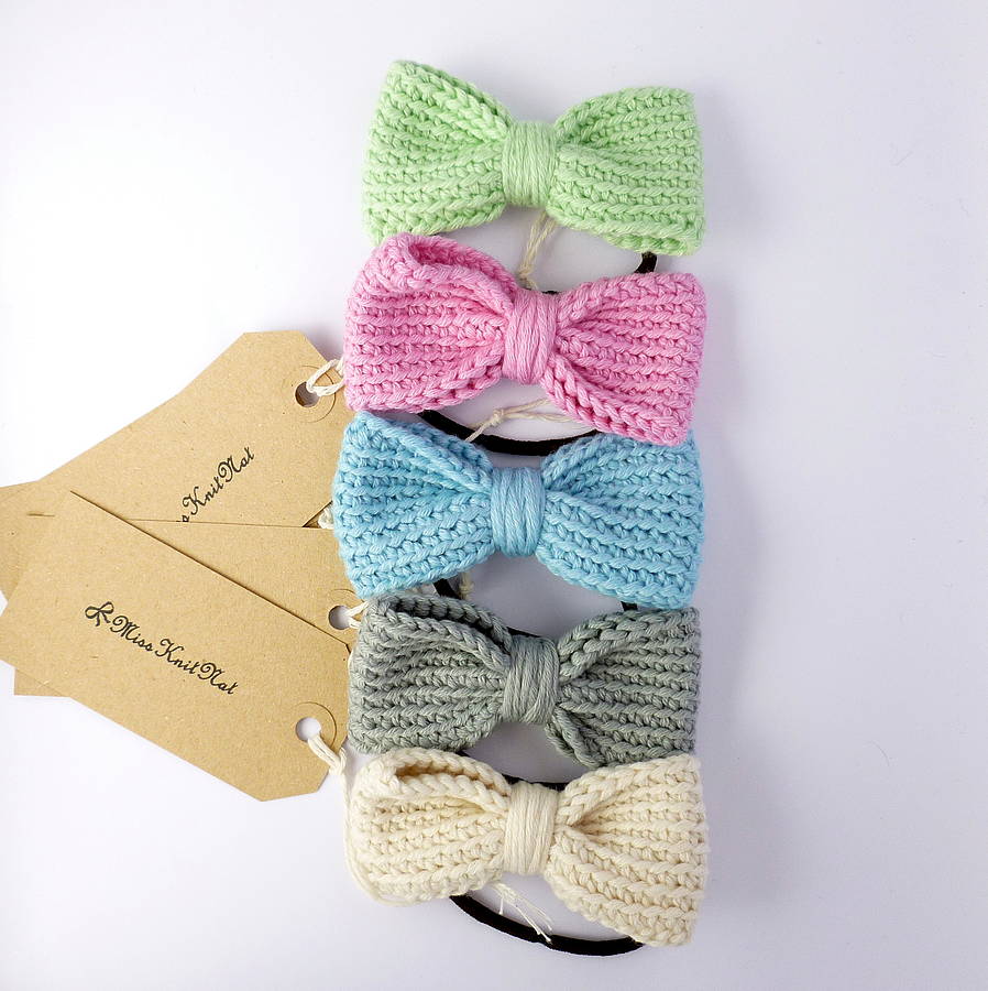 crochet bow hairband by miss knit nat | notonthehighstreet.com