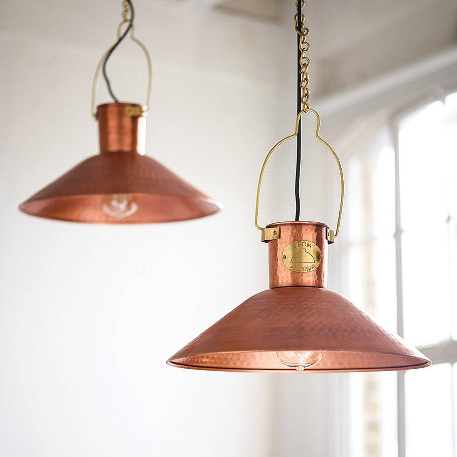 Copper Pendant Light By Country Lighting Notonthehighstreet Com   Original Traditional Copper Pendant Light 