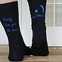 Love You To The Moon Personalised Socks, thumbnail 2 of 2