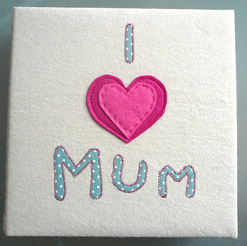 hand made 'i love mum' photo album by rose bonbon | notonthehighstreet.com