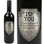 Personalised 'I Love You' Pewter Red Wine, thumbnail 1 of 4